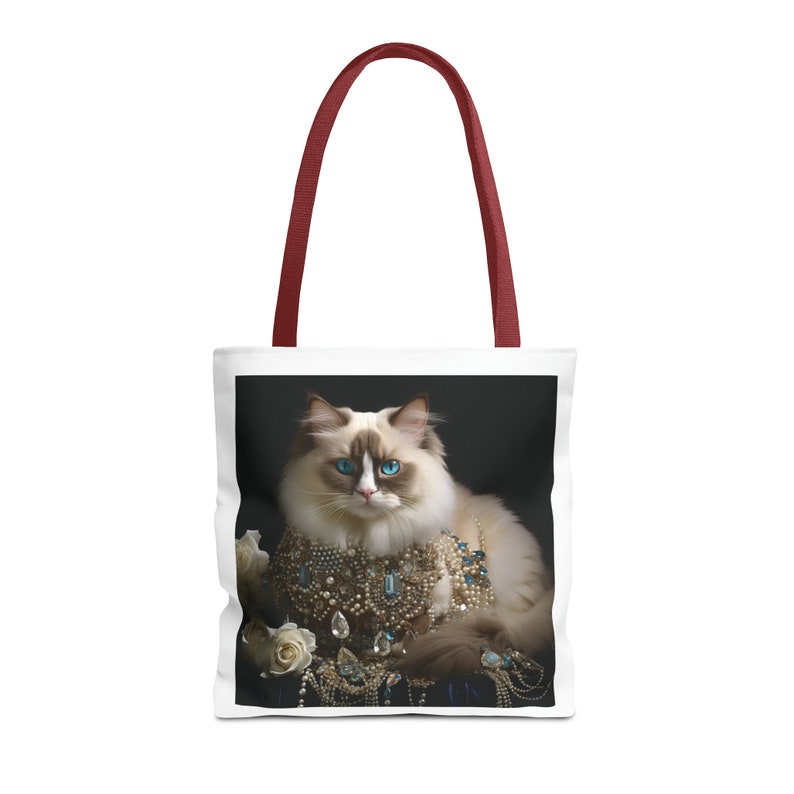 CafePress 'Who Needs Therapy, I Have My Cat' Tote Bag - Natural Canvas Reusable Shopping Bag - View #5