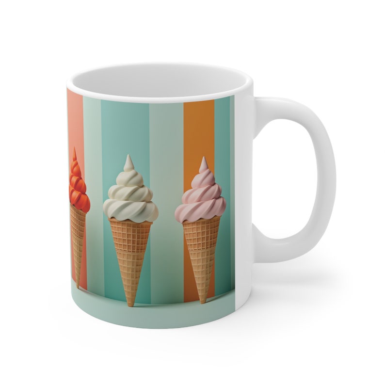 Ice Cream Mug Coffee Gift Ice Cream Cone Coffee Gift for Her Ice Cream