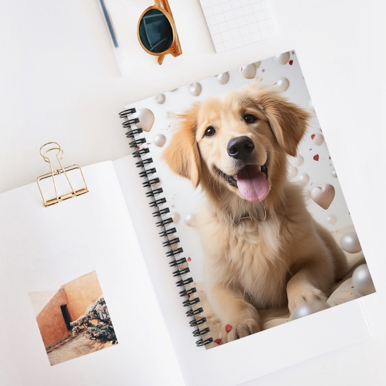 Golden Retriever Puppy Notebook Adorable Puppy Journal Cute Puppy Dog