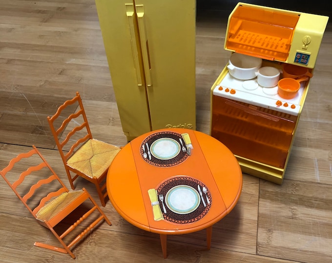 Vintage 1970s Barbie Dream Furniture Kitchen Set - Etsy