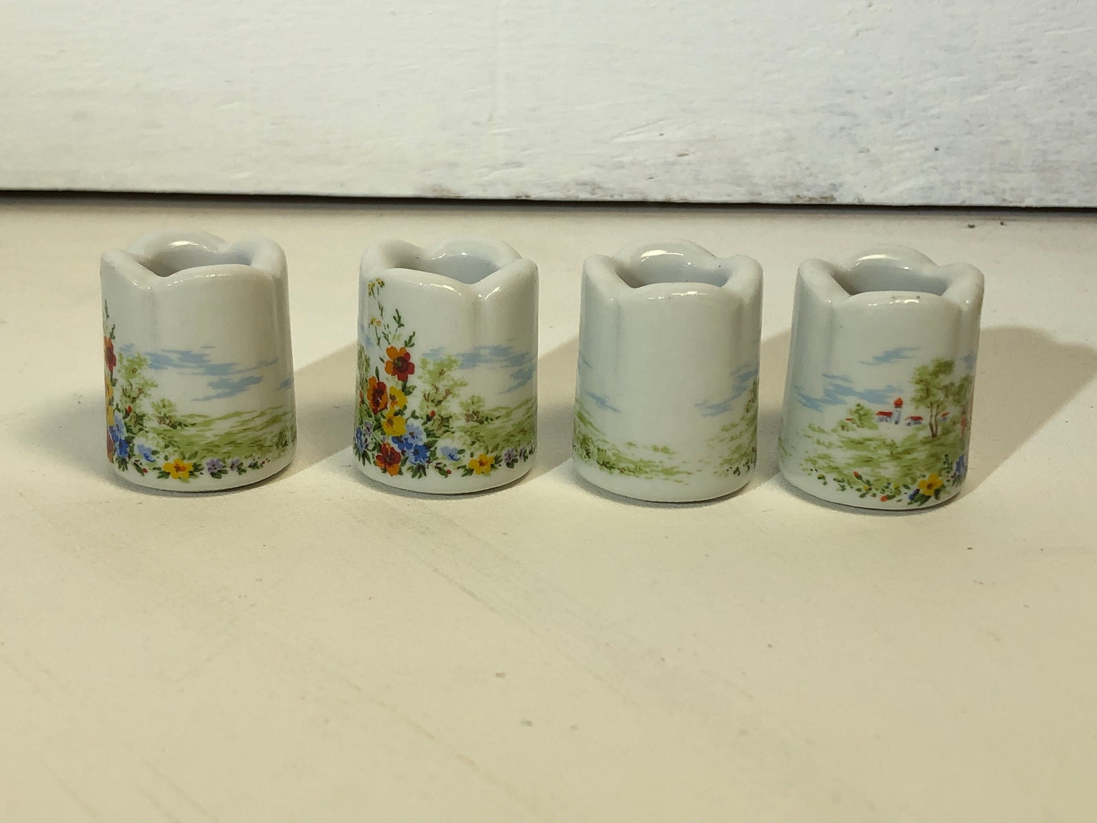 Vintage Funny Design West Germany Miniature Candle Holders Etsy