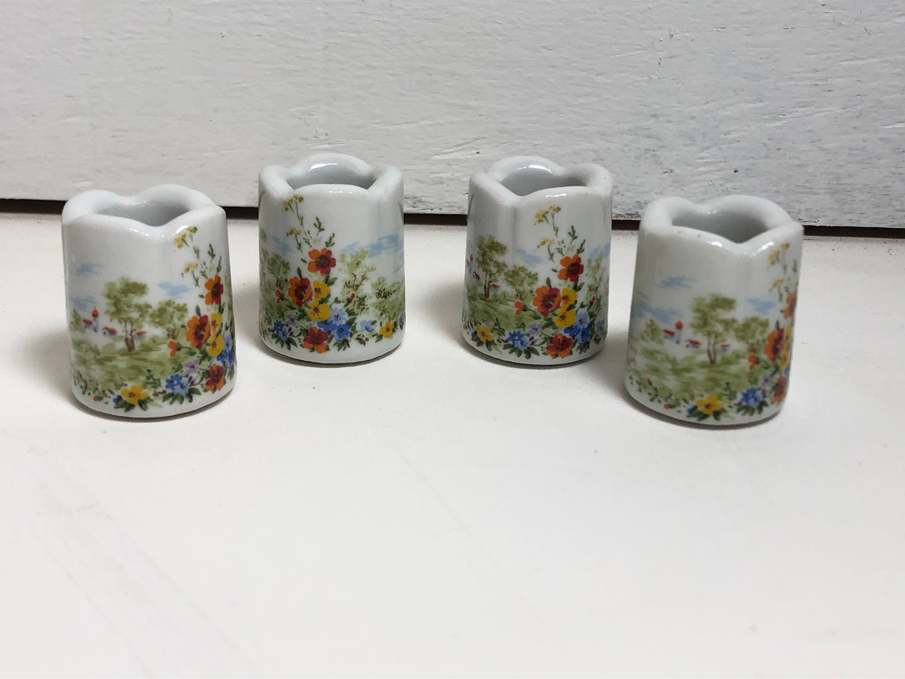 Vintage Funny Design West Germany Miniature Candle Holders Etsy