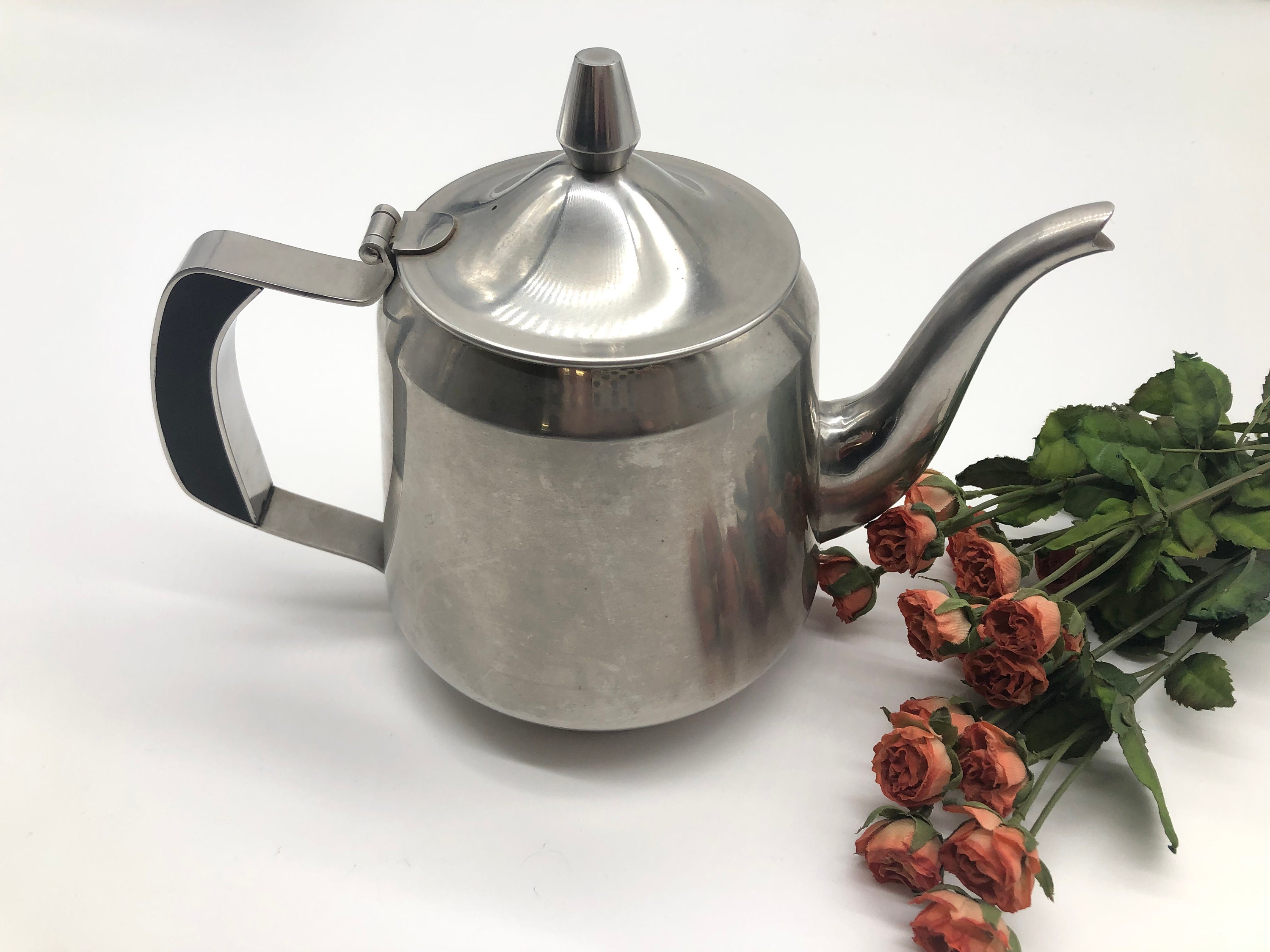Vintage Oneida Stainless Teapot Japan 18/8 Retro Coffee Pot Etsy