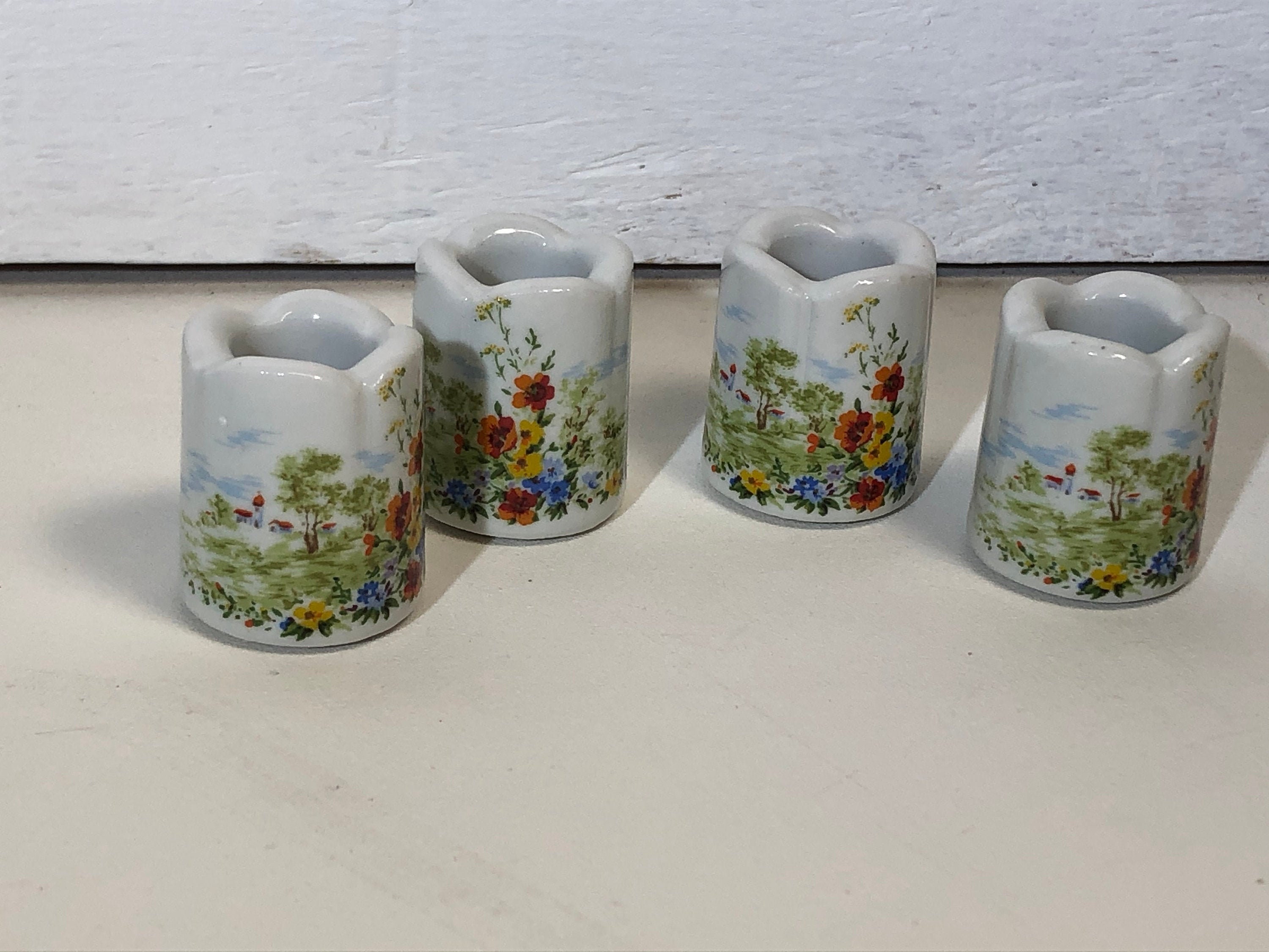 Vintage Funny Design West Germany Miniature Candle Holders Etsy