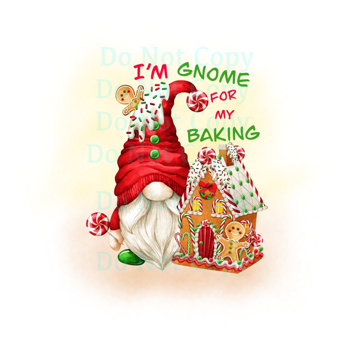 Christmas gingerbread gnome image baking image instant  etsy