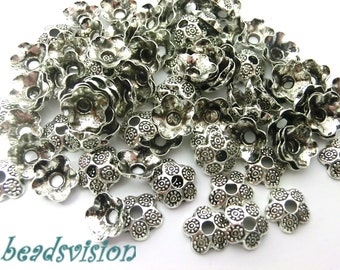 0,0 50 Perlkappen Zierperle 9mm antik silber antik silber Zierkappe Perlenkappe 0,0 50 Perlkappen Zierperle 9mm antik silber antik silber Zierkappe Perlenkappe