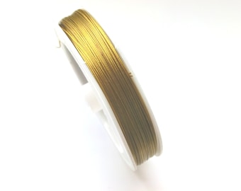 50 Meter Schmuckdraht 0,45 mm in goldfarben