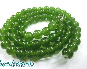 Jade türkisgrün Kugeln Perlen 4mm 1 Strang #2
