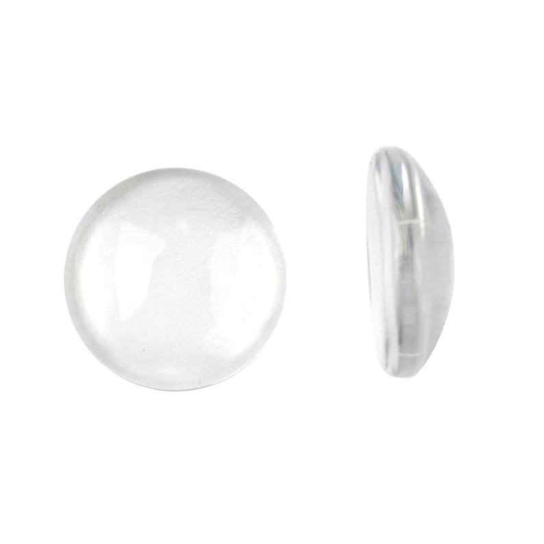 Cabochons en verre 6-30 mm cabochons verre clair rond transparent transparent image 2