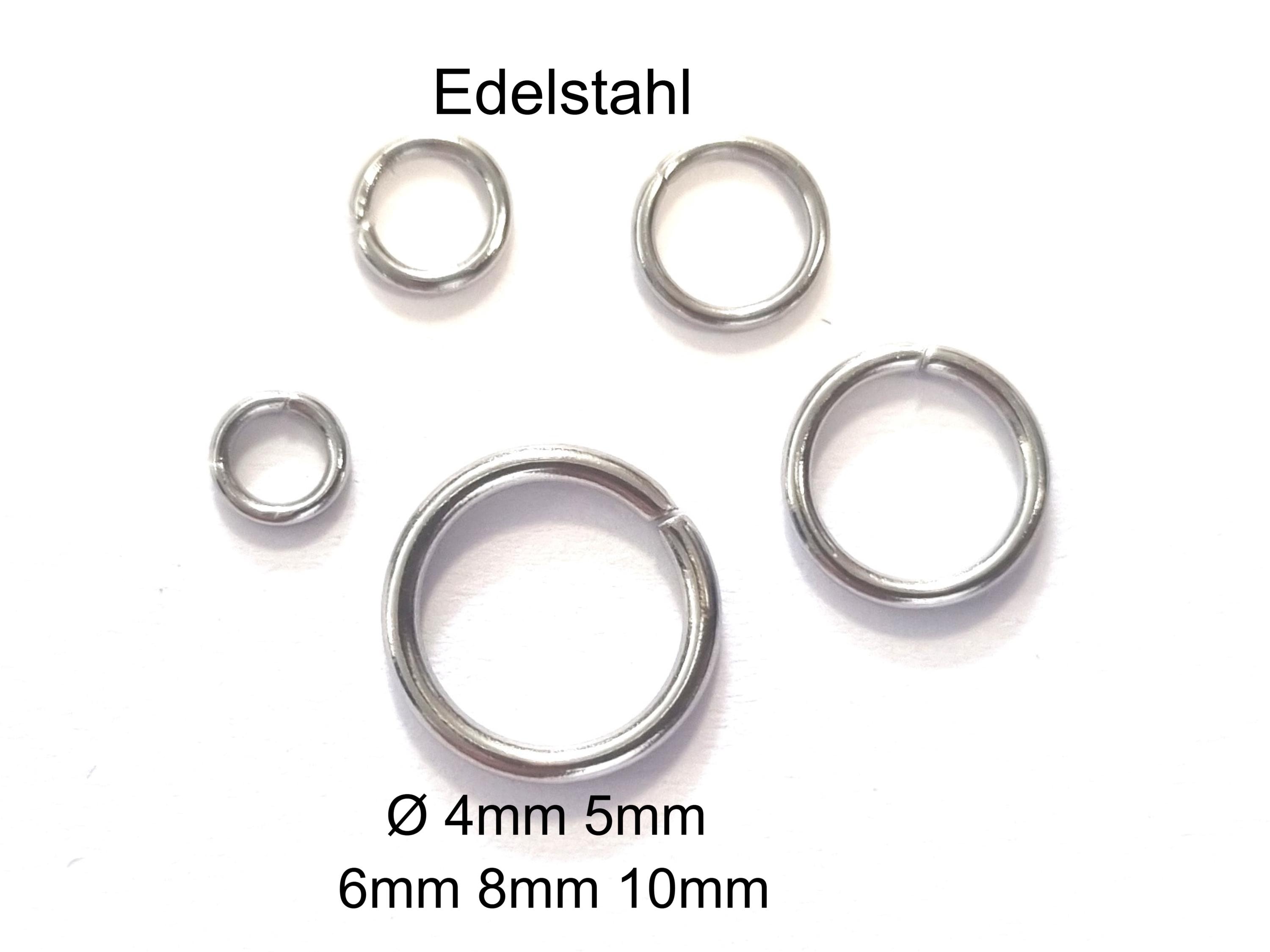 Jump Rings Stainless Steel Ø 4,5,6,8,10mm Open 100-1000 Jump Rings Open  Round Split Rings - Etsy Ireland
