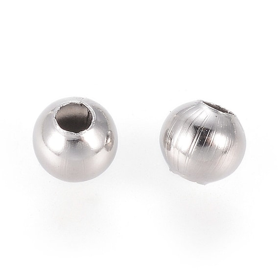 50 perline distanziatrici da 4 mm tra perline in metallo, perline distanziatrici rotonde, rotonde, rotonde, per braccialetti fai da te, per gioielli fai da te, oro