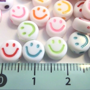 Smiley Beads Happy Beads 50-200 Pieces Peace Sign image 3