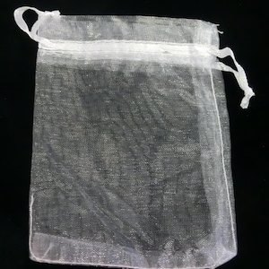 Organza bag 25 bags 12 x 9 cm 9 x 7 cm color white transparent gift bag organza jewelry bag wedding