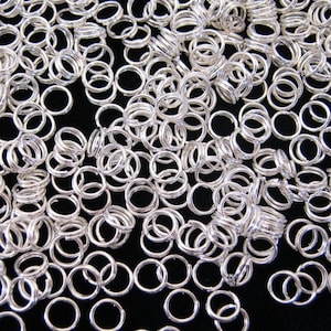Split rings 5 mm color choice 100 / 400 pieces color silver gold bronze copper closed jewelry accessories image 2
