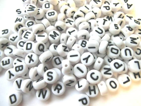 500 Stück Zahlenperlen Mix 0-9 – Runde Acrylperlen, Ca. 7 Mm, Für Freundschaftsbänder & Basteln