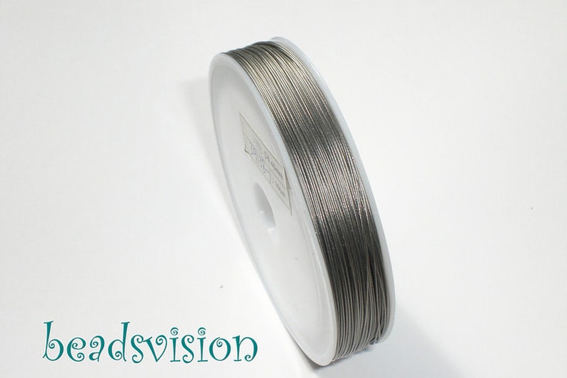 Basic price 1 m 0.04 euros JEWELRY WIRE 100 m 0.45 mm color silver silver gray 1 ROLL image 4