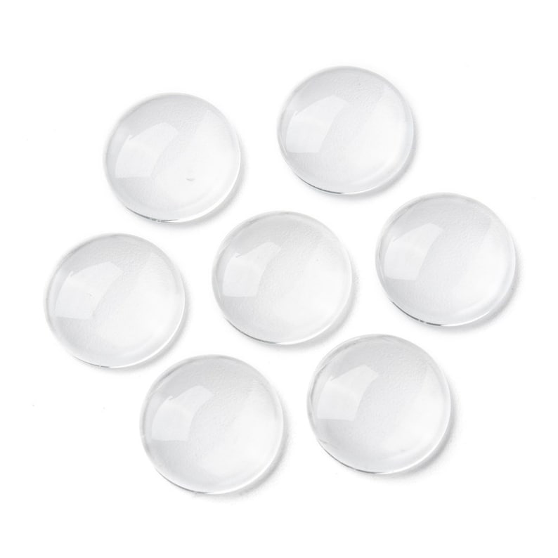 Cabochons en verre 6-30 mm cabochons verre clair rond transparent transparent image 4