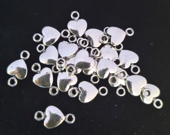 20 connecteurs coeur pour la fabrication de bijoux pour rubans #S194