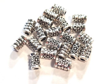 20 cylinder spacer color antique silver #S581