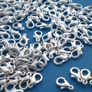 Carabiner 12 mm closures 10-250 pieces color silver S051 image 3