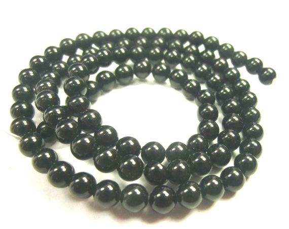 Jade türkisgrün Kugeln Perlen 4mm 1 Strang #2