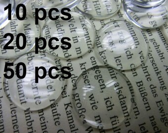 25 mm cabochons glass clear round glass cabochons transparent