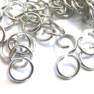 Stainless steel jump rings Ø 4.5.6 mm open 100-500 jump rings open