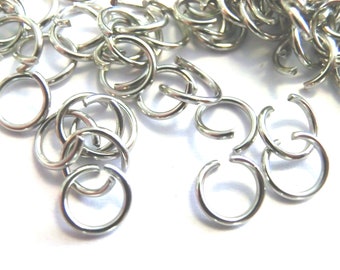 Stainless steel jump rings Ø 4.5.6 mm open 100-500 jump rings open