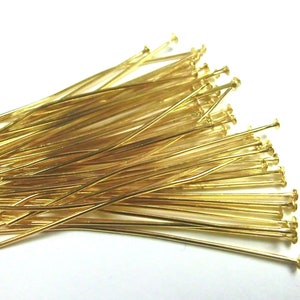 RIVET PINS Pack of 100 color gold 40 mm head pins #S507