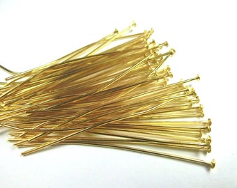 RIVET PINS Pack of 100 color gold 40 mm head pins #S507