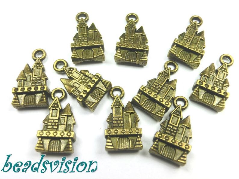 10/50 Pendant Charms House color bronze S327 image 1