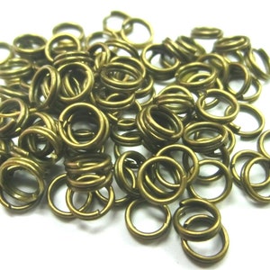 Split rings 5 mm color choice 100 / 400 pieces color silver gold bronze copper closed jewelry accessories image 4