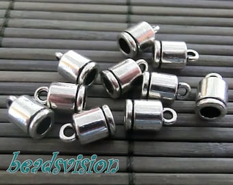 10-100 einddoppen voor riemen tot ca. 4 mm doppen kleur zilver #S383