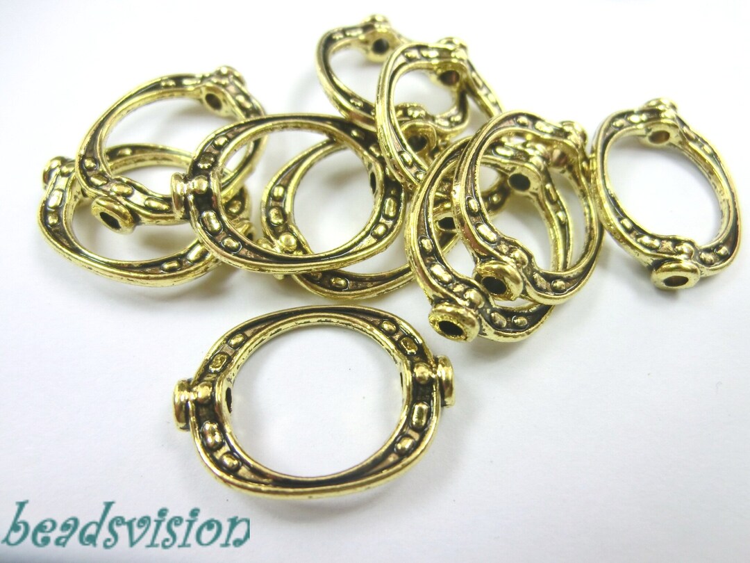 Perline In Acciaio Inox 4-6 Mm, Distanziatore Perline In Acciaio Inox Rondelle Placcate Oro 18k - Italia - Foto 7