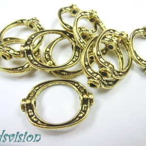 Frame color gold 10 / 40 spacer beads metal beads #S152