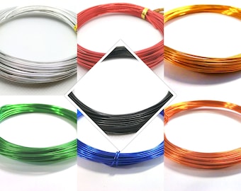 0.18 EUR/meter aluminum wire 10 m aluminum wire 1 mm 0.6 mm craft wire modeling wire crafts floristry DIY color choice