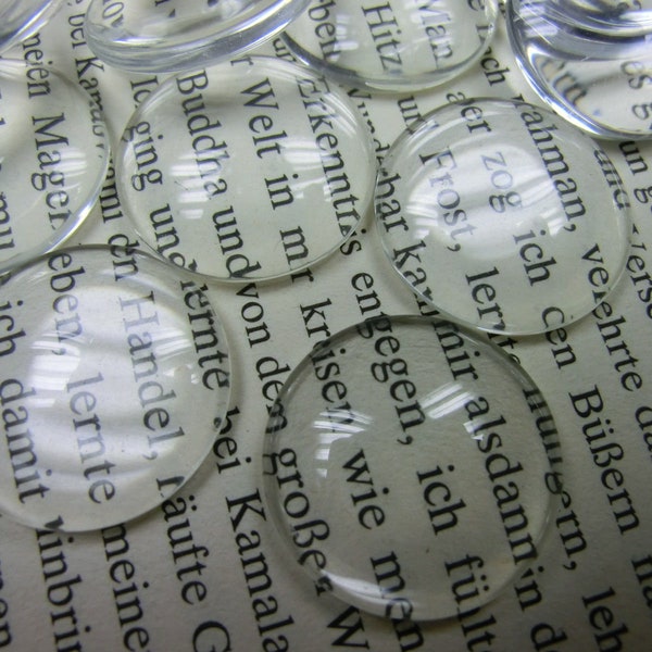 Glass cabochons 30 mm 5/20 pieces clear round transparent glass cabochons #3