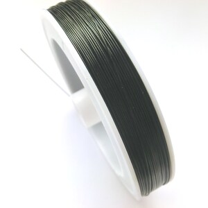 Grundpreis 1m = 0,06 Euro  SCHMUCKDRAHT ~ 50m 0,45mm Farbe schwarz 1 ROLLE