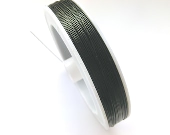 Basic price 1 m = 0.06 euros JEWELRY WIRE ~ 50 m 0.45 mm color black 1 ROLL