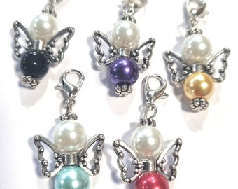 Guardian angel 5 pendant pearl angel set multicolored lucky charm pendant #2