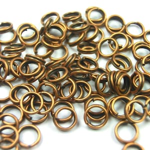 Split rings 5 mm color choice 100 / 400 pieces color silver gold bronze copper closed jewelry accessories image 5