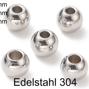 10 Perline Distanziatrici A Sfera In Acciaio Inossidabile 304 - Foto 10