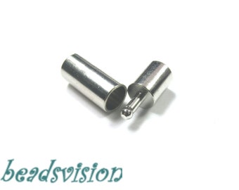 Fibbia per cinturini da 4 mm Cinturini in pelle chiusura argento scuro #S496