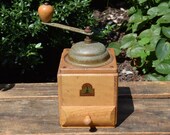 Vintage Armin Trosser Coffee or Spice Grinder - Wooden Body w Burr Mill Grinder Mechanism