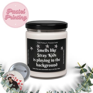 Kpop Candle, Kpop Gift, Stray Kids Merch, Stray Kids Inspired Candle,Stray Kids Gift, SKZOO Candle, SKZ Merch, Bang Chan, Lee Know, Felix