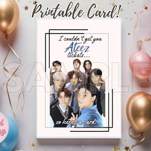 Kpop Karte, ATEEZ Karte, ATEEZ Merch, Ateez Digital Download