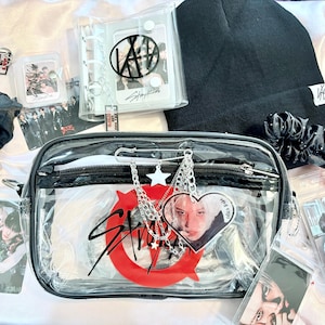 Bolsa de concierto inspirada en Stray Kids, bolsa de concierto KPop, bolsa de estadio SKZ, bolsa de Stray Kids, bolsa de mano de Stray Kids Felix Bias Purse