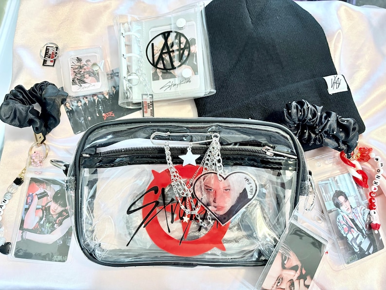 Bolsa de concierto inspirada en Stray Kids, bolsa de concierto KPop, bolsa de estadio SKZ, bolsa de Stray Kids, bolsa de mano de Stray Kids Felix Bias Purse