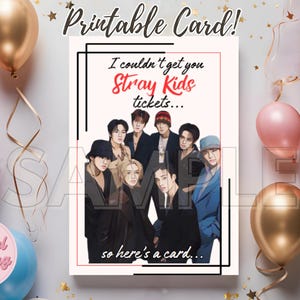 Kpop Card, Stray Kids Card, SKZ Merch, Stray Kids Digital Download
