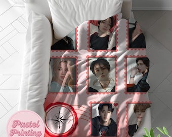 Stray Kids Blanket,Kpop Blanket, Stray Kids Merch, Kpop Fan Gift